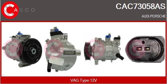 Casco CAC73058AS - Compressore, Climatizzatore www.autoricambit.com
