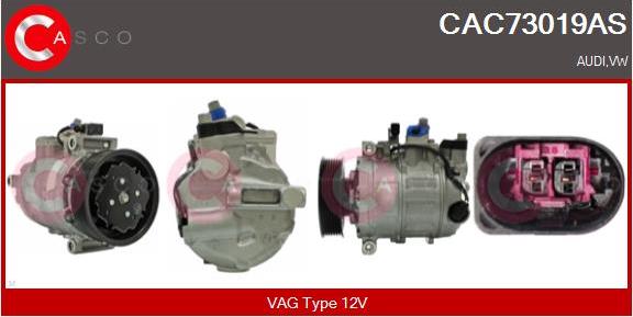 Casco CAC73019AS - Compressore, Climatizzatore www.autoricambit.com