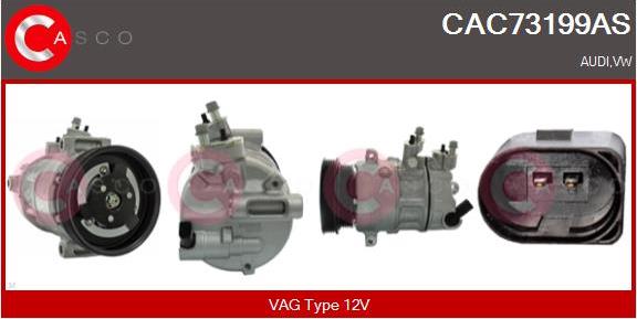 Casco CAC73199AS - Compressore, Climatizzatore www.autoricambit.com