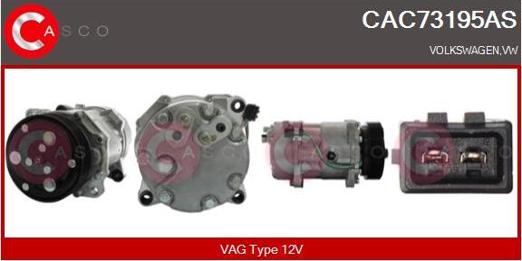 Casco CAC73195AS - Compressore, Climatizzatore www.autoricambit.com