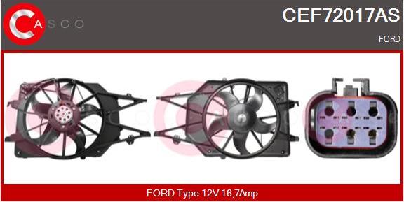 Casco CEF72017AS - Elettromotore, Ventola radiatore www.autoricambit.com