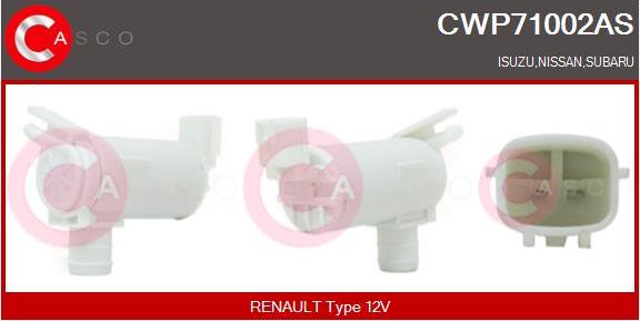 Casco CWP71002AS - Pompa acqua lavaggio, Pulizia cristalli www.autoricambit.com