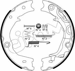 Cifam 153-586K - Kit ganasce, Freno stazionamento www.autoricambit.com