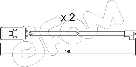Cifam SU.101K - Contatto segnalazione, Usura past. freno/mat. d'attrito www.autoricambit.com