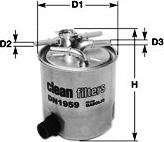 Clean Filters DN1986 - Filtro carburante www.autoricambit.com