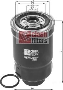 Clean Filters DN 251/A - Filtro carburante www.autoricambit.com