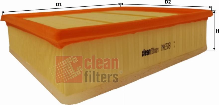 Clean Filters MA3508 - Filtro aria www.autoricambit.com