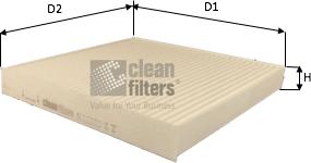 Clean Filters NC2392 - Filtro, Aria abitacolo www.autoricambit.com