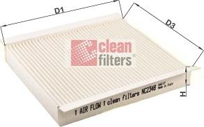 Clean Filters NC2348 - Filtro, Aria abitacolo www.autoricambit.com