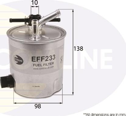 Comline EFF233 - Filtro carburante www.autoricambit.com