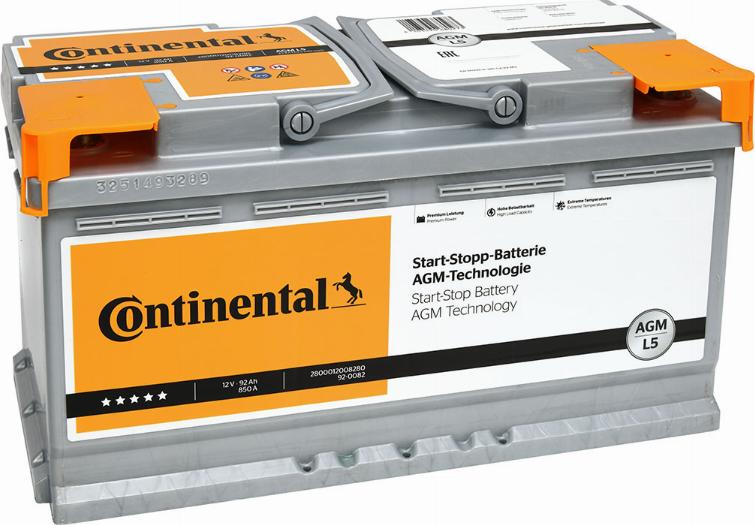 Continental 2800012008280 - Batteria avviamento www.autoricambit.com