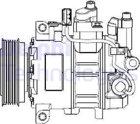 Delphi CS20474 - Compressore, Climatizzatore www.autoricambit.com