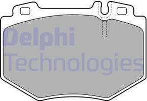Delphi LP1851 - Kit pastiglie freno, Freno a disco www.autoricambit.com