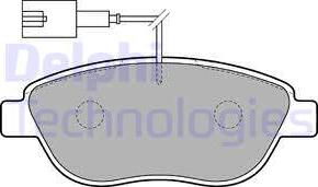 Delphi LP1721 - Kit pastiglie freno, Freno a disco www.autoricambit.com