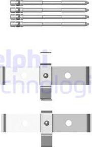 Delphi LX0469 - Kit accessori, Pastiglia freno www.autoricambit.com