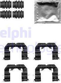Delphi LX0589 - Kit accessori, Pastiglia freno www.autoricambit.com