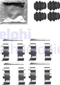 Delphi LX0660 - Kit accessori, Pastiglia freno www.autoricambit.com