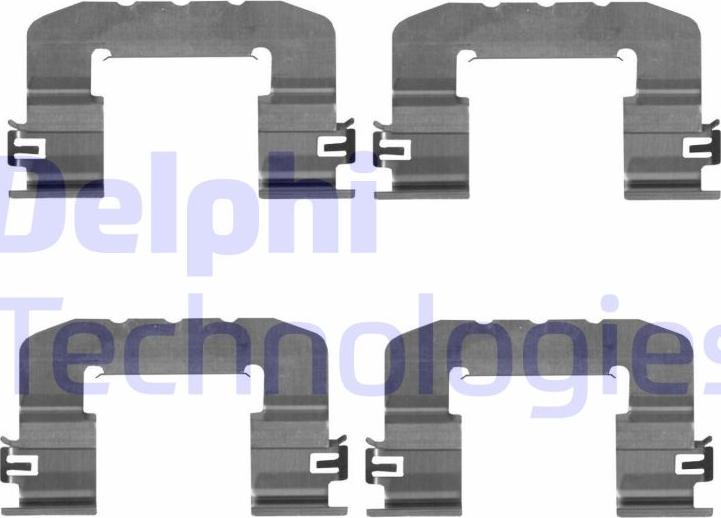 Delphi LX0725 - Kit accessori, Pastiglia freno www.autoricambit.com