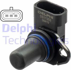 Delphi SS11303 - Sensore, Posizione albero a camme www.autoricambit.com