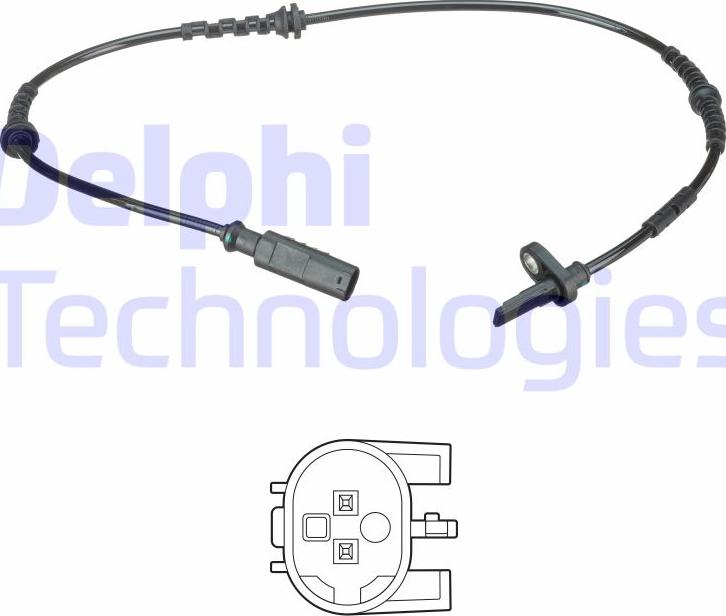 Delphi SS20596 - Sensore, N° giri ruota www.autoricambit.com
