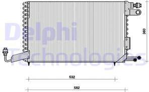 Delphi TSP0225101 - Condensatore, Climatizzatore www.autoricambit.com