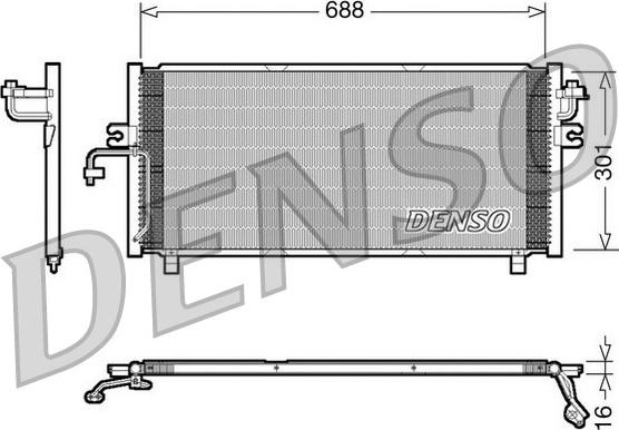 Denso DCN46004 - Condensatore, Climatizzatore www.autoricambit.com