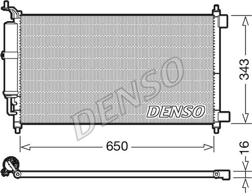 Denso DCN46007 - Condensatore, Climatizzatore www.autoricambit.com
