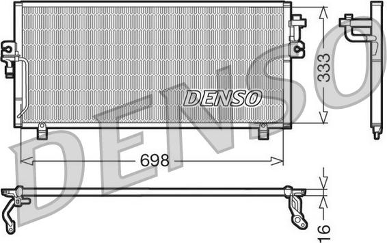 Denso DCN46010 - Condensatore, Climatizzatore www.autoricambit.com