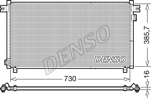 Denso DCN46033 - Condensatore, Climatizzatore www.autoricambit.com