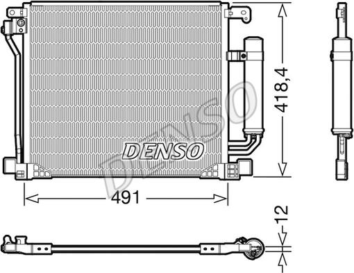 Denso DCN46025 - Condensatore, Climatizzatore www.autoricambit.com