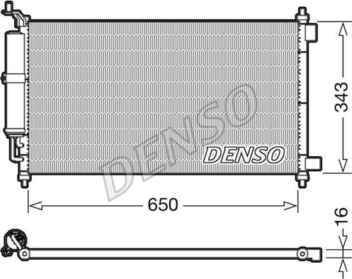 Denso DCN46020 - Condensatore, Climatizzatore www.autoricambit.com