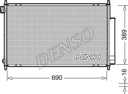 Denso DCN40016 - Condensatore, Climatizzatore www.autoricambit.com
