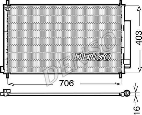 Denso DCN40013 - Condensatore, Climatizzatore www.autoricambit.com