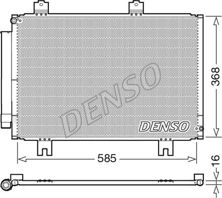 Denso DCN40020 - Condensatore, Climatizzatore www.autoricambit.com