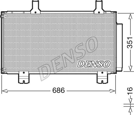 Denso DCN40028 - Condensatore, Climatizzatore www.autoricambit.com