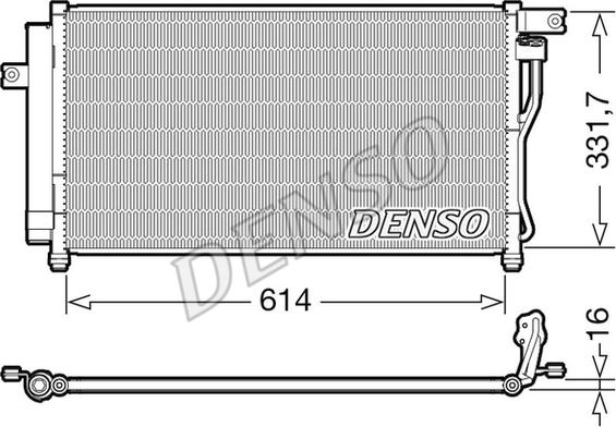 Denso DCN41009 - Condensatore, Climatizzatore www.autoricambit.com