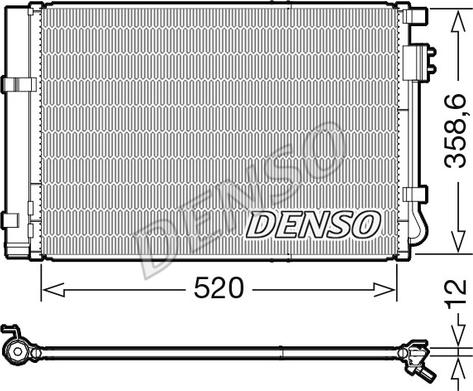 Denso DCN41011 - Condensatore, Climatizzatore www.autoricambit.com