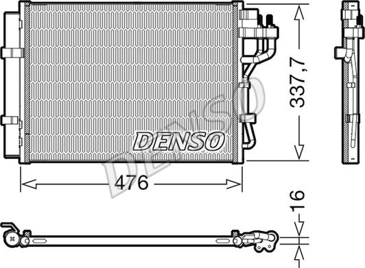 Denso DCN41023 - Condensatore, Climatizzatore www.autoricambit.com
