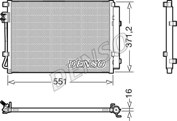 Denso DCN41022 - Condensatore, Climatizzatore www.autoricambit.com