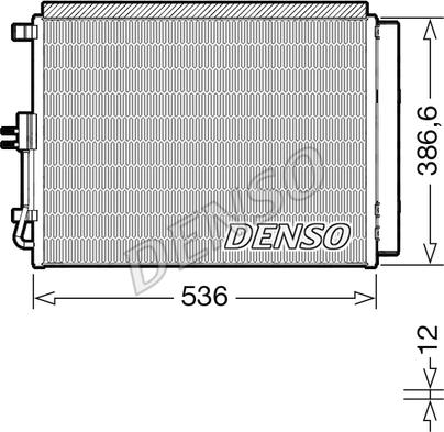 Denso DCN43009 - Condensatore, Climatizzatore www.autoricambit.com