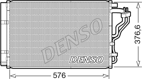 Denso DCN43008 - Condensatore, Climatizzatore www.autoricambit.com