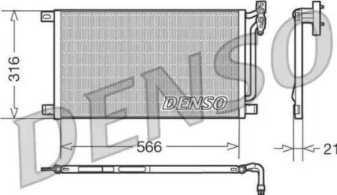 Denso DCN05003 - Condensatore, Climatizzatore www.autoricambit.com