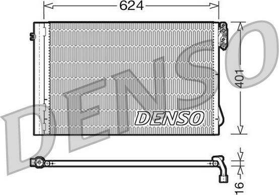 Denso DCN05011 - Condensatore, Climatizzatore www.autoricambit.com