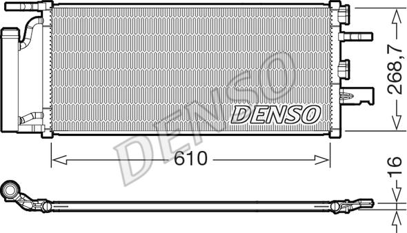 Denso DCN05036 - Condensatore, Climatizzatore www.autoricambit.com