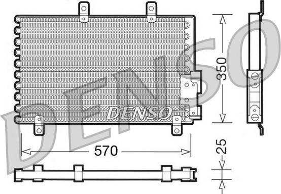 Denso DCN01001 - Condensatore, Climatizzatore www.autoricambit.com