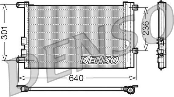 Denso DCN01016 - Condensatore, Climatizzatore www.autoricambit.com