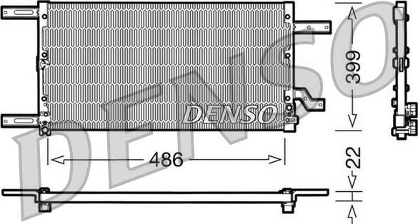 Denso DCN01021 - Condensatore, Climatizzatore www.autoricambit.com