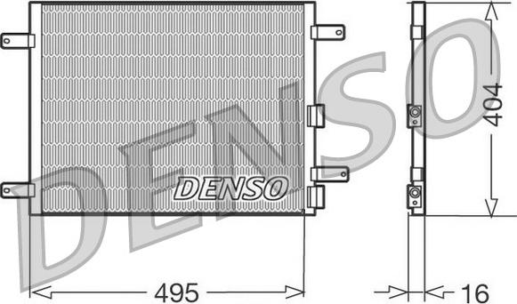 Denso DCN01023 - Condensatore, Climatizzatore www.autoricambit.com