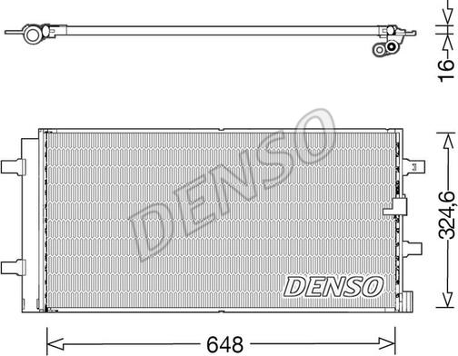 Denso DCN02044 - Condensatore, Climatizzatore www.autoricambit.com