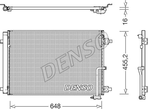 Denso DCN02045 - Condensatore, Climatizzatore www.autoricambit.com